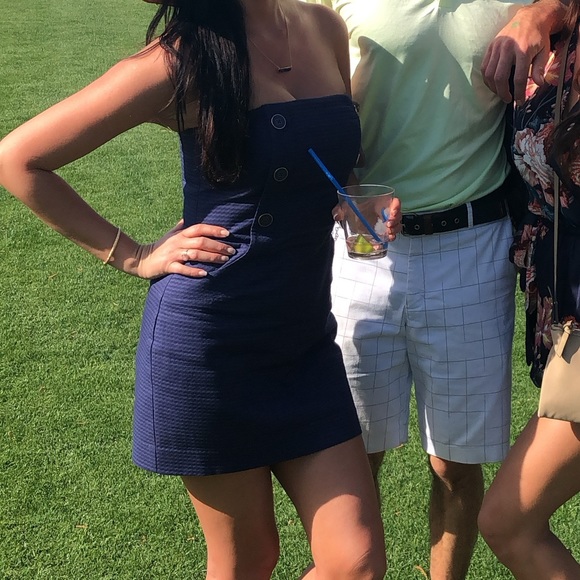 Lilly Pulitzer Navy Tube Dress! - Picture 1 of 5